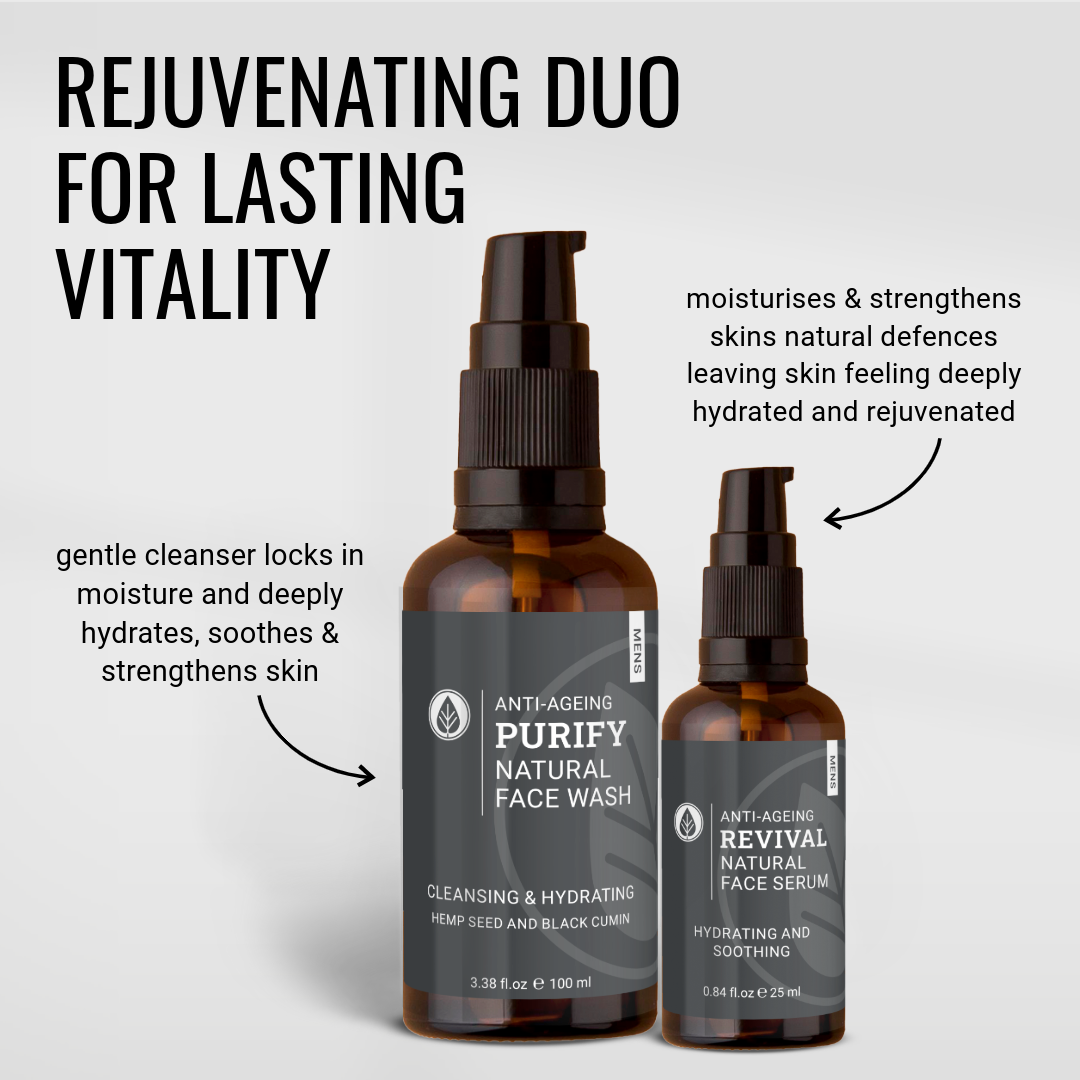 Men's Rejuvenating Face Wash & Serum Duo